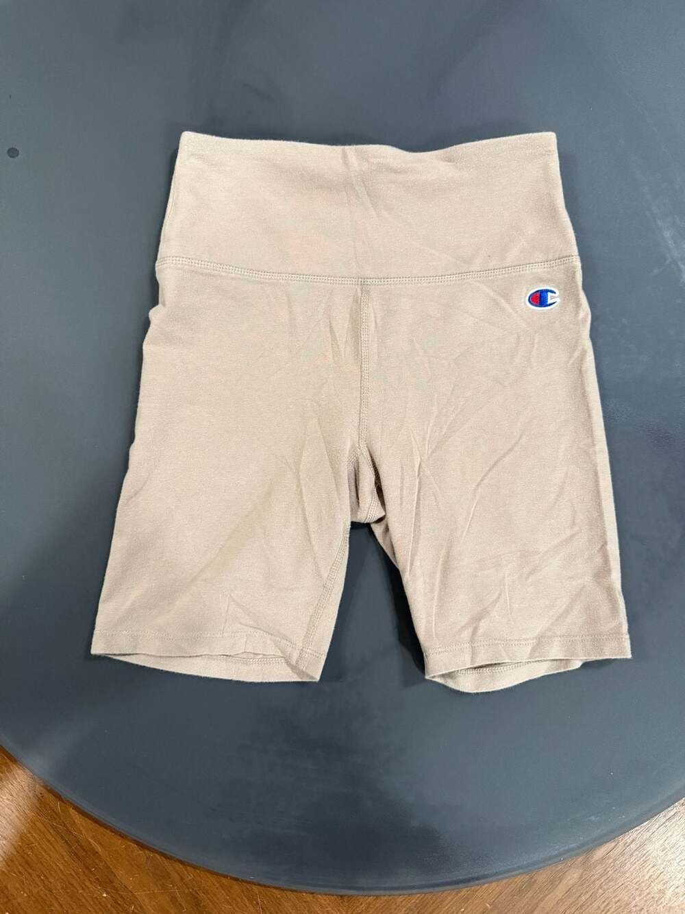 Champion Biker Shorts Size Small Beige Athletic